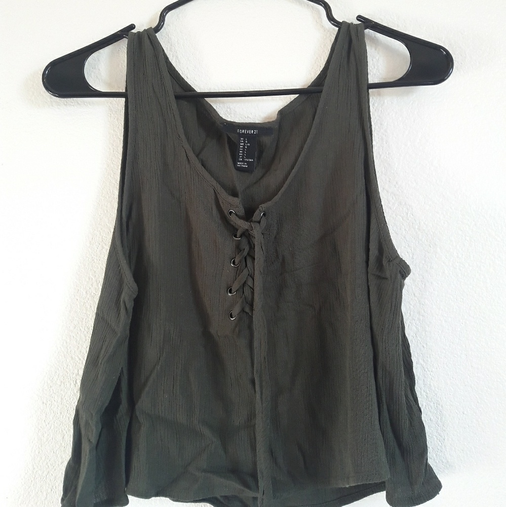 Forest green tank